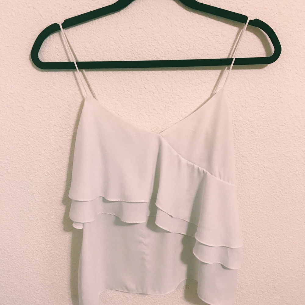 J Crew dressy white blouse